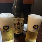 炭火焼鳥 大笑 - 瓶ビール