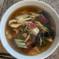 中国料理 花梨 - 彩り五目あんかけ汁そば