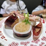 スシロー - いか飯風すしとゲソにぎり