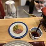 肉料理ふくなが - 香の物&食べる辣油