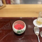 肉料理ふくなが - ビーフの冷製スープ