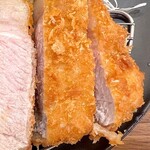 ロースカツ定食 修 - 鹿児島県産リブロースカツ　右