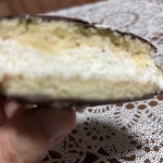 セブンイレブン 福島笹木野立田店 - チョコ生サンド（断面）