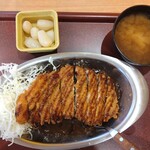 ゴーゴーカレー - 朝定食，ロースカツ