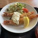 つちや食事処 - 海老フライ定食 1,200円税込
