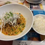 天心 - 冷やし担担麺＆半ライス