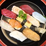 藤まつ寿し - ランチ握り大盛9貫：800円※税込