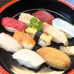 藤まつ寿し - ランチ握り大盛9貫：800円※税込