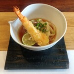 手料理  嘉文 - 冷やし海老天うどん