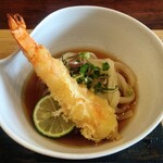 手料理  嘉文 - 冷やし海老天うどん