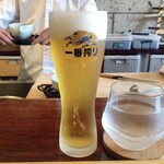 手料理  嘉文 - 生ビールキリン一番搾り　750円