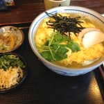 手打ちめん処 喜代志 - 卵とじうどん　￥650