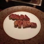 ステーキハウスハマ 札幌店 - 鉄板ステーキ　ロース&フィレ