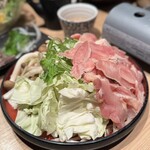水面月 - 信州黄金軍鶏しゃぶしゃぶ
