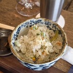 柳家 - 鮎と山菜の炊き込みごはん