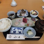 Yamaguchi - お魚ご膳（焼魚、お刺身）