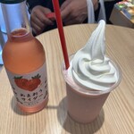 Kingberryあまおうチーズケーキファクトリー - あまおうサイダー・あまおうスムージー¥580