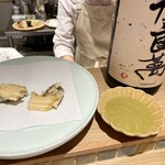 天ぷら 好日 - 鮑