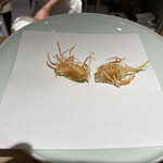 天ぷら 好日 - 車海老 殻