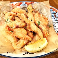海老のフリット　パルミジャーノチーズかけ