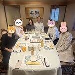 北京料理桂蘭 - 写真左側から息子夫婦、私達夫婦、弟夫婦です♪(*^^)o∀*∀o(^^*)♪