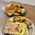 Willow cafe - 料理写真:オープンサンド生ハム＆アボカド・ホットドック自家製ミートソース＆チーズ