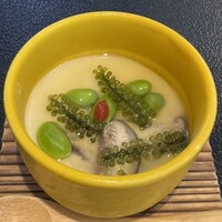 季寄せ料理 暖歩 - 茶碗蒸しも夏らしく、海葡萄が！