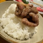 鳥勝牛肉店 - すき焼きオンザライス