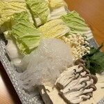 鳥勝牛肉店 - すき焼きの野菜