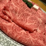 鳥勝牛肉店 - 米沢牛すき焼き ¥4,200