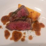 restaurant Noël - 佐賀牛のステーキ　粒マスタードソース　安納芋