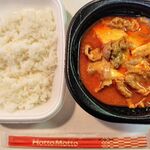 ほっともっと - 赤のチーズ牛スンドゥブ弁当（ライス小盛）