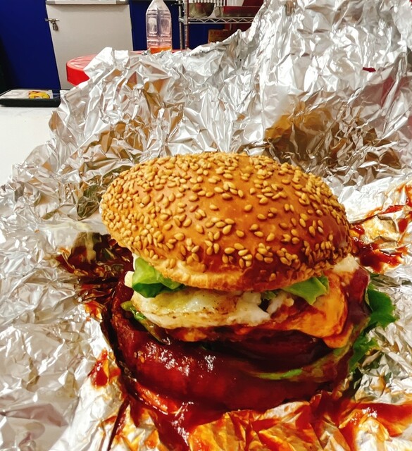 ハンバーガーショップ ザ・シンプソンズのハンバーガーにインスパイアされた
