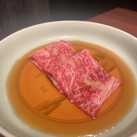 USHIMITSU NISHIAZABU - 和牛サーロインの焼きすき焼き