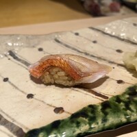 銀座 すし 仙道 - 下田産金目鯛のにぎり