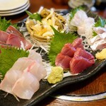 きぐら茶屋 - 刺身六点盛り