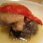 神保町 傳 - 金華豚 茄子