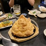 San Chuu - ふわふわ明石焼き、お出しに付けて^_^