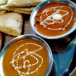 ニュー チャンダニ - 同じくレディースセット（もちろん男性も選べるセットです⭐️）バターチキンカレーとシーフードカレー♡