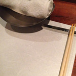 フレンチ割烹 宿 - 温かいオシボリ