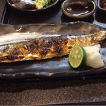 まるさん松本 - 2014年9月昼再訪。サンマ到着。