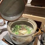 花門 - 鯛釜飯オープン　出来上がり湯気と香り