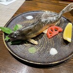 花門 - 鮎塩焼き　おっきい　泳いでます