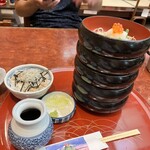 久下屋脩兵衛 - 割子蕎麦としらすご飯