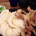 うどん 慎 - ゲソ天ざる850円