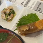わ楽 - アナゴと胡瓜の和え物、アナゴの煮凝り