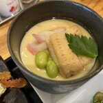 わ楽 - 茶碗蒸し　アナゴのせ