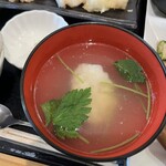 わ楽 - アナゴのしんじょうのお吸い物(出汁もアナゴの頭、骨)