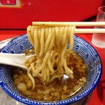 ラーメン タロー 五反田の陣 - つけ麺豚入り1,200円（野菜マシ、削り節）