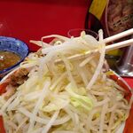 ラーメン タロー 五反田の陣 - つけ麺豚入り1,200円（野菜マシ、削り節）